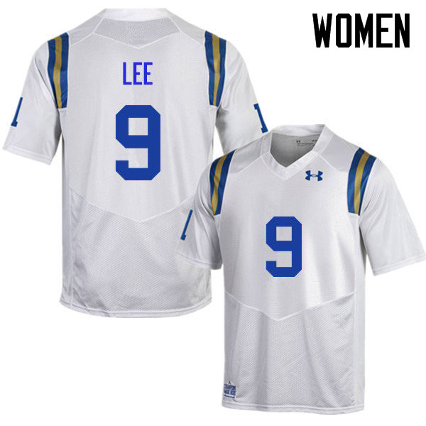 Women #9 Dymond Lee UCLA Bruins Under Armour College Football Jerseys Sale-White - Click Image to Close